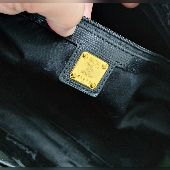 MCM Barrel Bag With Studs - Picture 10 of 12